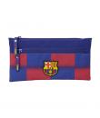 Safta F.C.Barcelona Estuche Portatodo de 0.25L - 2 Compartimentos - Bolsillo Lateral - Cierre con Cremallera - 22x11x1cm - Color