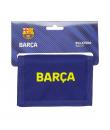 Safta F.C.Barcelona Billetera - 1 Compartimento - Monedero con Cremallera - Cierre de Velcro - 12.5x9.5x1cm - Color Rojo y Azul