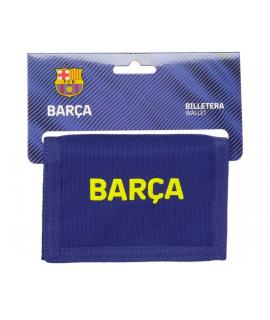Safta F.C.Barcelona Billetera - 1 Compartimento - Monedero con Cremallera - Cierre de Velcro - 12.5x9.5x1cm - Color Rojo y Azul