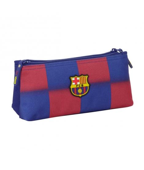 Safta F.C.Barcelona Portatodo de 2L - 2 Compartimentos - Cierre de Cremallera - 22x10x8cm - Color Rojo y Azul