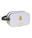Safta Real Madrid Neceser de 5L Portatodo - 2 Compartimentos - Asa de Mano - Cierre de Cremallera - 26x15x12.5cm - Color Blanco 