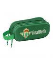 Safta Real Betis Estuche Portatodo 3D - 2 Compartimentos - Cierre de Cremallera - Asa de Mano - 21x8x6cm - Color Verde