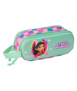 Safta Gabby'S Dollhouse Estuche Portatodo 3D de 1L - 2 Compartimentos - Cierre de Cremallera - Asa de Mano - 21x8x6cm - Color Me
