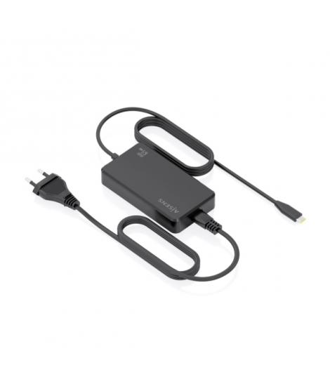 Aisens Cargador de Portatil GaN USB-C/PD 65W - Cable de 1.80m - Color Negro