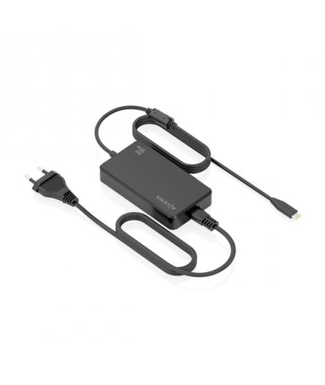 Aisens Cargador de Portatil GaN USB-C/PD 90W - Cable de 1.80m - Color Negro