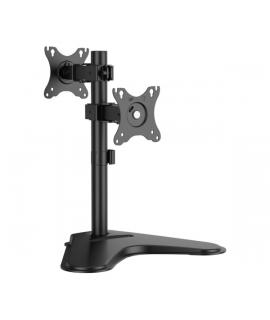 Aisens Soporte de Mesa para 2 Monitores de 17"-32" - Inclinable y Rotable - Gestion de Cables - Peso Max 8kg - VESA Max. 100x100