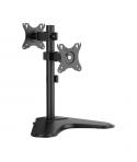 Aisens Soporte de Mesa para 2 Monitores de 17"-32" - Inclinable y Rotable - Gestion de Cables - Peso Max 8kg - VESA Max. 100x100