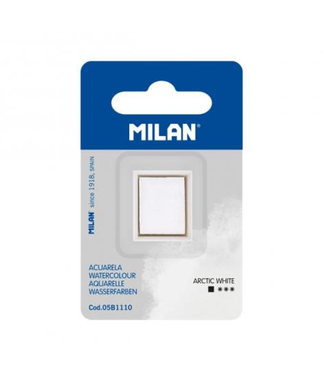 Milan Art Acuarela de Recambio - Medio Godet - Color Blanco