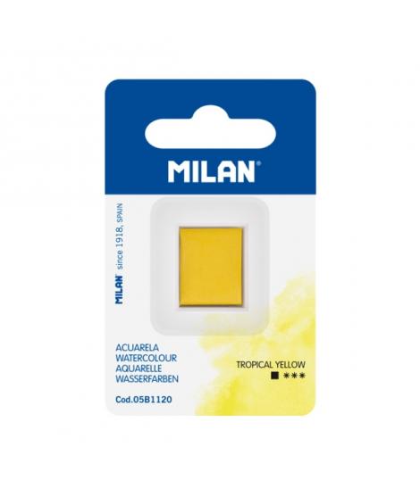 Milan Art Acuarela de Recambio - Medio Godet - Color Amarillo