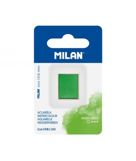 Milan Art Acuarela de Recambio - Medio Godet - Color Verde Claro
