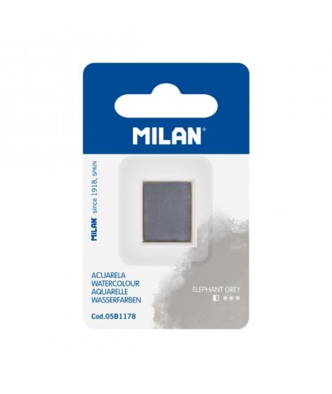 Milan Art Acuarela de Recambio - Medio Godet - Color Gris