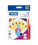 Milan Pack de 12 Rotuladores - Tinta al Agua - Punta Fina 2mm - 154mm - Colores Surtidos