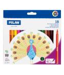 Milan Pack de 18 Rotuladores - Tinta al Agua - Punta Fina 2mm - 154mm - Colores Surtidos