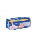 Milan Blue Odyssey Estuche Portatodo - Rectangular - 2 Cremalleras - 21x8.5x6.1cm - Multicolor