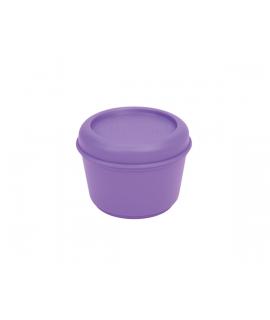Milan Sunset Fiambrera Hermetica Redonda de 0.25L - Libre de BPA - Tapa de Rosca - Apto para Microondas, Lavavajillas y Congelad