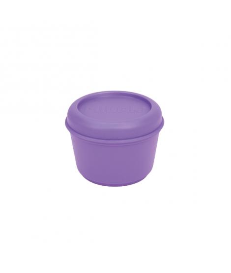 Milan Sunset Fiambrera Hermetica Redonda de 0.25L - Libre de BPA - Tapa de Rosca - Apto para Microondas, Lavavajillas y Congelad
