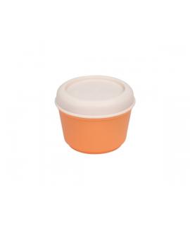 Milan The Fun Fiambrera Hermetica Redonda de 0.25L - Libre de BPA - Tapa de Rosca - Apto para Microondas, Lavavajillas y Congela