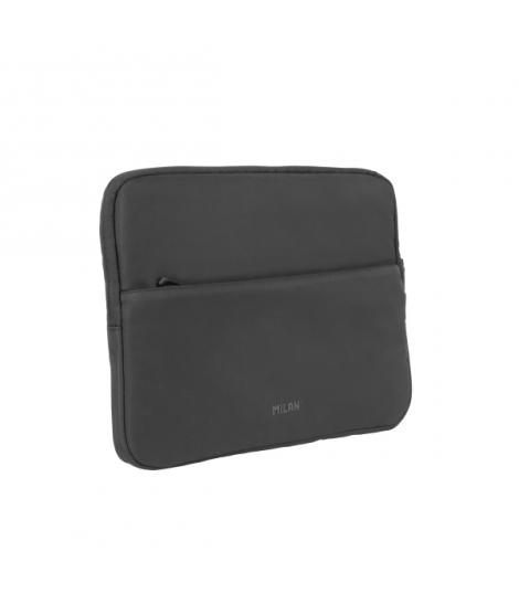 Milan Shadow Funda para Portatiles hasta 13" - Cierre de Cremallera con Tirador - Bolsillo Delantero - 34.5x26x2.5cm - Color Neg