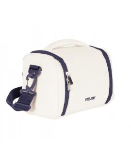 Milan 403 Since 1918 Bolsa Isotermica Porta Alimentos de 5L - Gran Capacidad - Apertura Total - 24.5x20x16cm - Color Beige