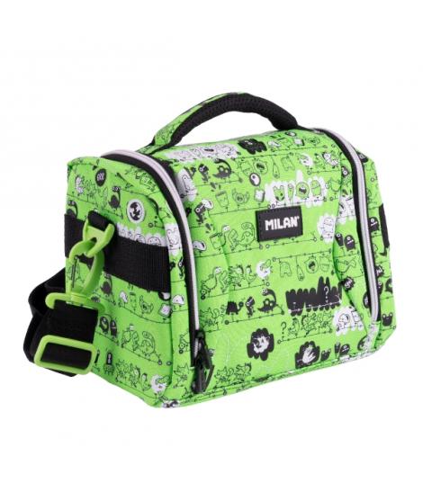 Milan Tandem 2 Bolsa Isotermica Porta Alimentos de 5L - Gran Capacidad - Apertura Total - 24.5x20x16cm - Color Naranja