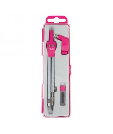 Milan Acid Compas Universal - Incluye Adaptador y Minas de Recambio - Color Rosa