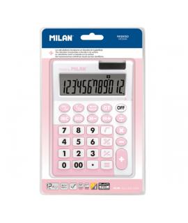 Milan Edicion + Calculadora - 12 Digitos - Superficie Antibacteriana - Blister - Color Rosa