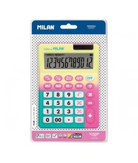 Milan Sunset Calculadora - 12 Digitos - Blister - Color Rosa