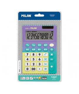Milan Sunset Calculadora - 12 Digitos - Blister - Color Turquesa