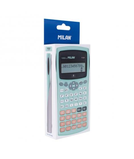 Milan Silver M240 Calculadora Cientifica - Embalaje de Carton - Color Turquesa