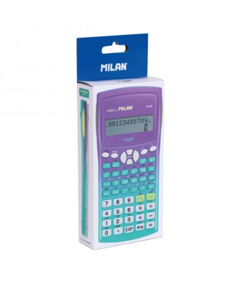 Milan Sunset M240 Calculadora Cientifica - Embalaje de Carton - Color Turquesa