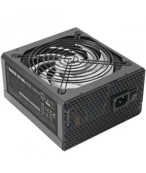 Tacens Radix VII AG 600S Fuente de Alimentacion 600W ATX - PFC Activo - Ventilador 140mm de 12dB - 80 Plus Silver - Cableado Mod