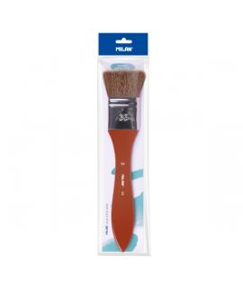 Milan 131 Paletina Escolar de 35mm - Mango de Madera Corto - Color Marron