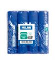 Milan Pack 4 Barras de Pegamento 8 g - Multiusos - Multisuperficies - Sin Disolventes - Uso Escolar - Color Azul