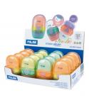 Milan Capsule New Look Expositor con 16 Gomas de Borrar con Cepillo - Colores Surtidos