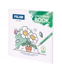 Milan Green & Grow Cuaderno para Colorear Microperforado - Tematica Naturaleza - 20 Ilustraciones Detalladas