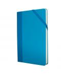 Milan Paperbook Colours Libreta Mediana - Papel Liso - 208 Hojas de 80g - Cierre Elastico - Color Azul