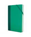 Milan Paperbook Colours Libreta Mediana - Papel Liso - 208 Hojas de 80g - Cierre Elastico - Color Verde