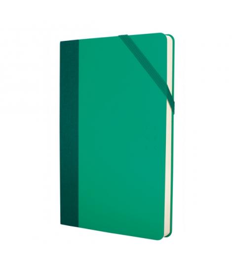 Milan Paperbook Colours Libreta Mediana - Papel Liso - 208 Hojas de 80g - Cierre Elastico - Color Verde