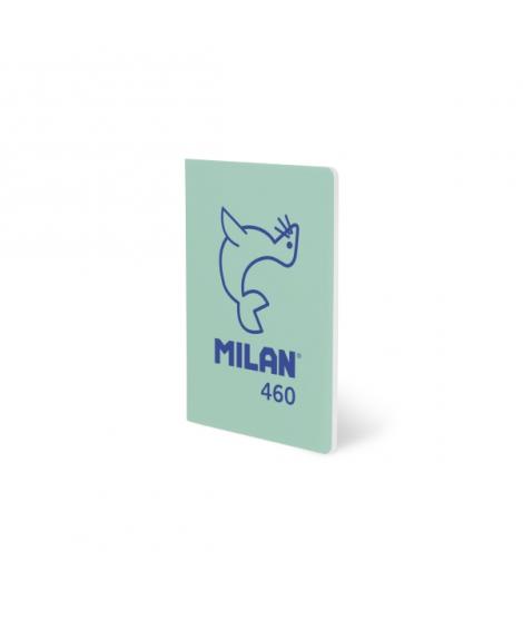 Milan 460 Since 1918 Libreta A5 Grapada - Hojas Blancas - 24 Hojas de 95g - Color Menta
