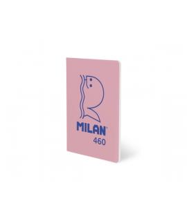 Milan 460 Since 1918 Libreta A5 Grapada - Hojas Blancas - 24 Hojas de 95g - Color Rosa