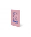 Milan 460 Since 1918 Libreta A5 Grapada - Hojas Blancas - 24 Hojas de 95g - Color Rosa