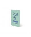 Milan 460 Since 1918 Libreta A5 Grapada - Papel a Lineas - 24 Hojas de 95g - Color Menta
