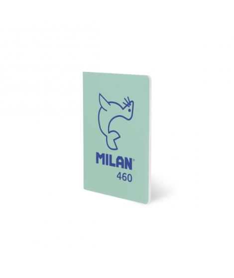 Milan 460 Since 1918 Libreta A5 Grapada - Papel a Lineas - 24 Hojas de 95g - Color Menta