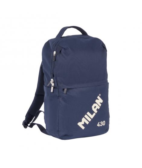 Milan 403 Since 1918 Mochila 15L - Compartimento para Portatiles hasta 14" - Cierre de Seguridad - 42x28x15cm - Color Azul