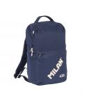 Milan 430 Since 1918 Mochila 15L - Compartimento para Portatiles hasta 14" - Cierre de Seguridad - 42x28x15cm - Color Azul