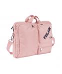 Milan 430 Since 1918 Maletin para Portatiles hasta 17" - Cierre de Cremallera - 3 Compartimentos - 42x34x9cm - Color Rosa