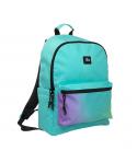 Milan Sunset Mochila Escolar Clasica 22L - 2 Cremalleras - 41x30x18cm - Color Turquesa
