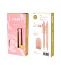 Milan Lava Pack de Boligrafo + Portaminas 0.5mm + Afilaborra - Caja de Regalo - Color Rosa