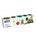 Milan Neon Soft Dough Pack de 5 Botes de Pasta Blanda - 100% Vegetal - Moldeable - Sin Residuos - Colores Mezclables - 142g por 