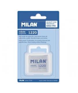 Milan 1220 Goma Maleable para Bellas Artes - Estuche de Plastico - Caucho Sintetico - Color Gris